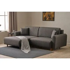 Mane Left - Anthracite Anthracite Corner Sofa-Bed