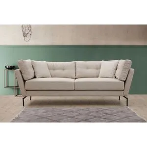 Mapa - Cream Cream 3-Seat Sofa