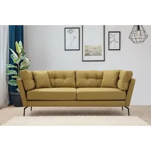 Mapa - Greenish Yellow Greenish Yellow 3-Seat Sofa
