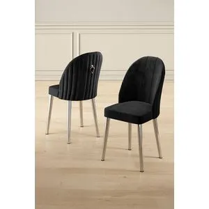 Mara - Black, Chrome Black
Chrome Chair Set (6 Pieces)