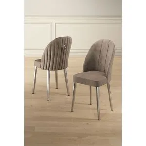 Mara - Cappuccino, Chrome Cappuccino
Chrome Chair Set (6 Pieces)
