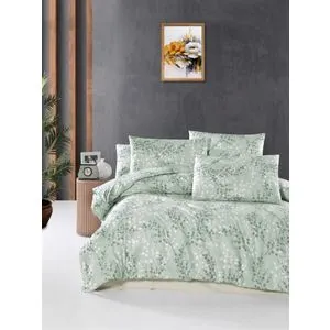 Marfa Green - Set pokrivača od ranforce pamuka