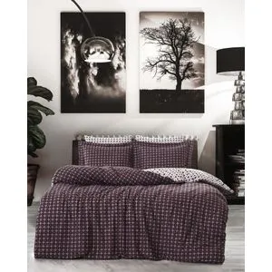 Maroon Camicia - Super King Posteljina od Ranforce Pamuka