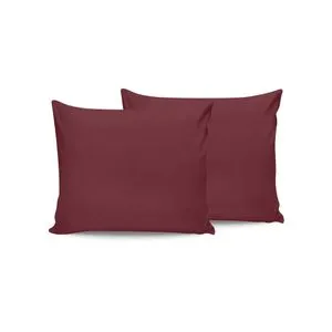 Maroon Maroon Pillowcase Set (2 Pieces) (EU) (IT)