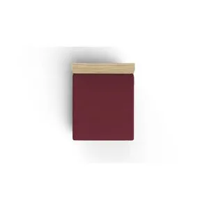 Maroon Maroon Ranforce Single Small Fitted Sheet (FR)