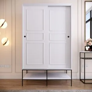 Martin 120 - White White Wardrobe
