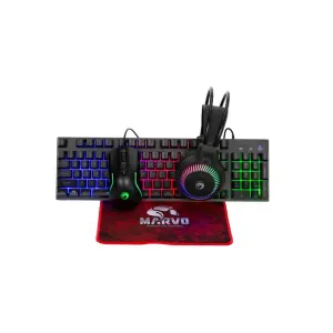 Marvo LOOT 40 CM416 Gejmerski Set: Tastatura, Miš, Slušalice i Podloga