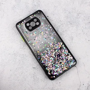 Maska Frame Glitter za Xiaomi Poco X3/X3 NFC crna