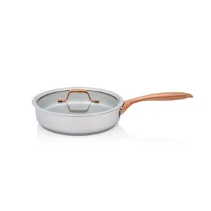 Matalac inox tiganj sa staklenim poklopcem 24cm