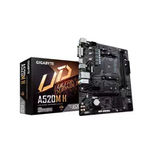 Matična ploča AM4 Gigabyte A520M H RGB  DVI/HDMI/M.2