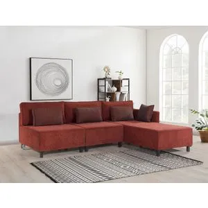 Matris Right - Claret Red Claret Red Corner Sofa-Bed