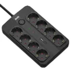 MAX MPS-908SB-3M/3m/USB port Produžni kabl sa prenaponskom zaštitom sa 8 utičnica