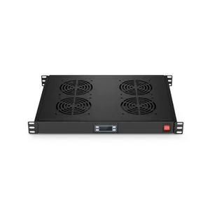 MAXPRO LINE Ventilacioni panel-polica, cetiri ventilatora i termostat, 1U