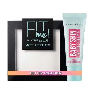Maybelline New York Baby Skin Pore Eraser Primer + Maybelline New York Fit Me Matte & Poreless Pu...