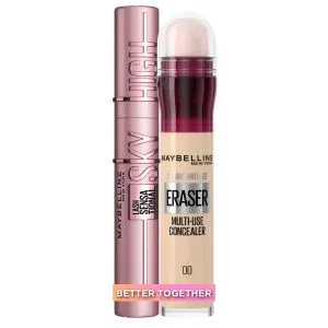 Maybelline New York Lash Sensational Sky High Maskara + Maybelline New York Instant Anti-Age Eras...