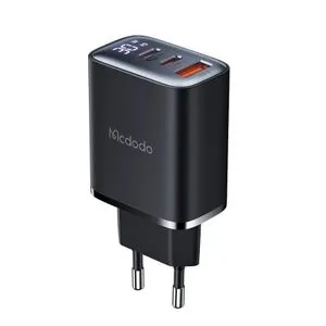 MCDODO CH-2180 ZIDNI PUNJAČ 30W, TIP-C x 2 + USB-A KONEKTORI, Display