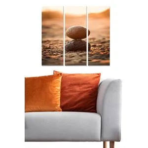 MDF1229880 Dekorativna Slika u Boji od MDF-a (3 Dela)