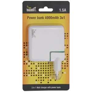 MeanIT powerbank i punjač 4000mAh,3IN1