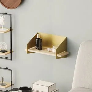 Medıum Arm - Gold Gold Wall Shelf