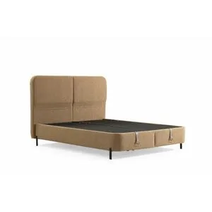 Melina 150 x 200 - Orange Orange Double Bed Base & Headboard