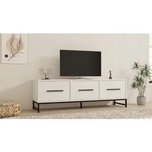 Melody - White White TV Stand