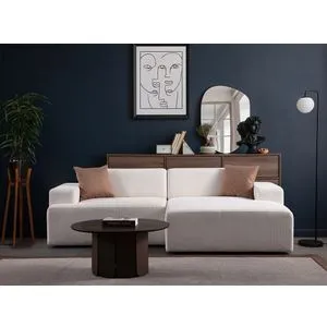 Melva (L1,5 + Chl Rıght) Bela Ugaona Sofa