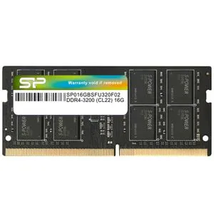 Memorija SILICON POWER SP016GBSFU320X02 16GB DDR4 SODIMM 3200GHz crna