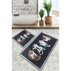 Meocon - 22 Multicolor Bathmat Set (2 Pieces)