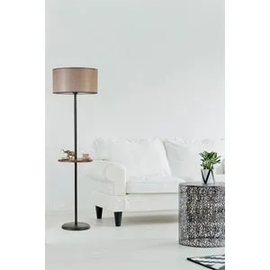 Mercan Siyah Sehpalı Silindir Koyu Hasır Lambader Black
Brown Floor Lamp