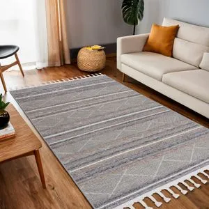 Meridyen 4805 - Sivi, Braon Tepih (160 x 230 cm)