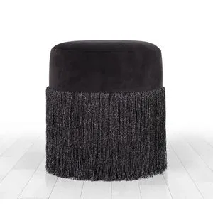 Merkur - Black Black Pouffe