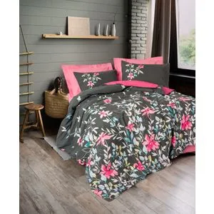 Merlin - Pink Pink Ranforce Single XXL Quilt Cover Set (DE)