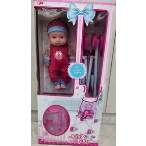 Merx - Lutka beba 24cm sa kolicima za bebu