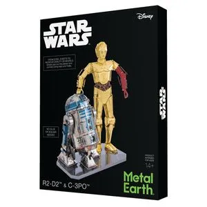 Metal Earth 3D metalna maketa - STAR WARS Set robot C-3PO + R2D2