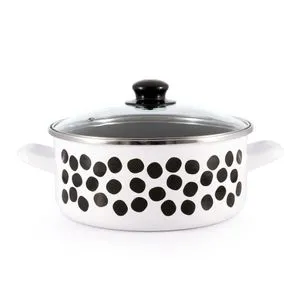 Metalac plitka šerpa DOTS&LINES 24cm/4,75lit Bela