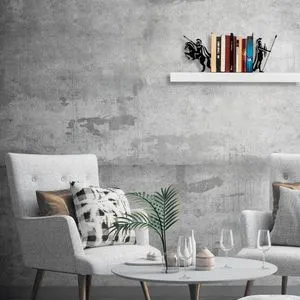 Metalni držač knjiga 12 - Crni