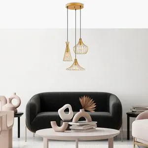 Mezopotamya - N-1299 Gold Chandelier