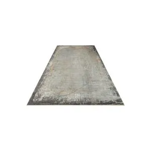 Mhl 09 - Sivi, Zlatni Tepih za Hol (100 x 200 cm)