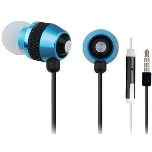 MHS-EP-002 Gembird Metal MP3 slusalice sa mikrofonom, BLUE (1x3,5mm) FO