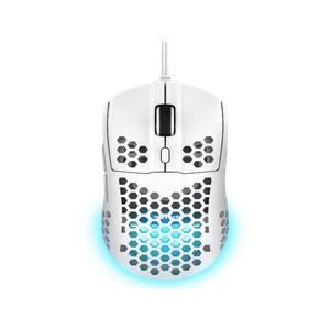 Miš TRUST GXT928W HELOX - Žični Gaming Miš u Beloj Boji