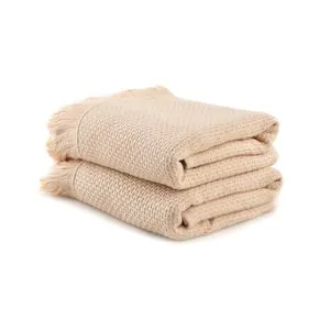Mia - Light Beige Light Beige Wash Towel Set (2 Pieces)