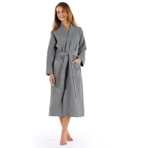 Mia Waffle - Tamno Siva Bademantil