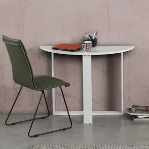 Middle - Shiny White White Study Desk
