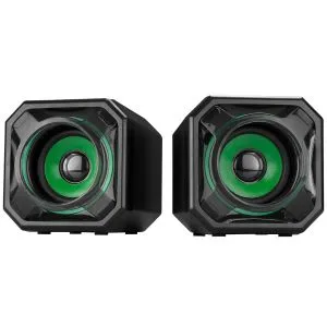 Mikado MD-177 Zvučnici 2.0 5Wx2 USB zeleno crni