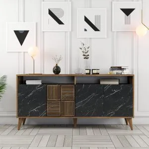 Milan 160 - Walnut, Black Marble Walnut
Black Marble Console