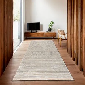 Milano 8701 - Cream Cream Hall Carpet (100 x 200)