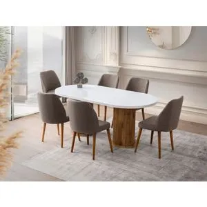 Milas - 2992 White Dining Table