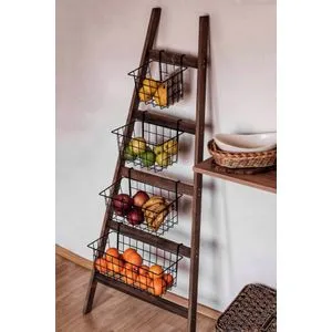 Miles Oak
Black Shelf Basket Stand
