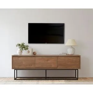 Milo 140 Walnut
Black TV Stand