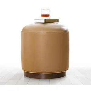 Milotte - Beige Coffee Pouffe